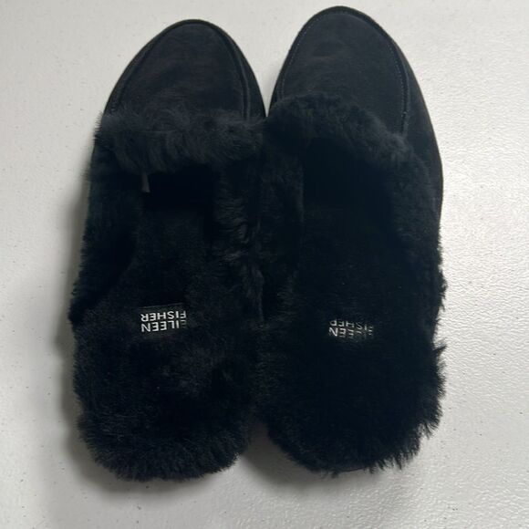 Eileen Fisher Frost Suede Mule Slipper - Picture 4 of 8